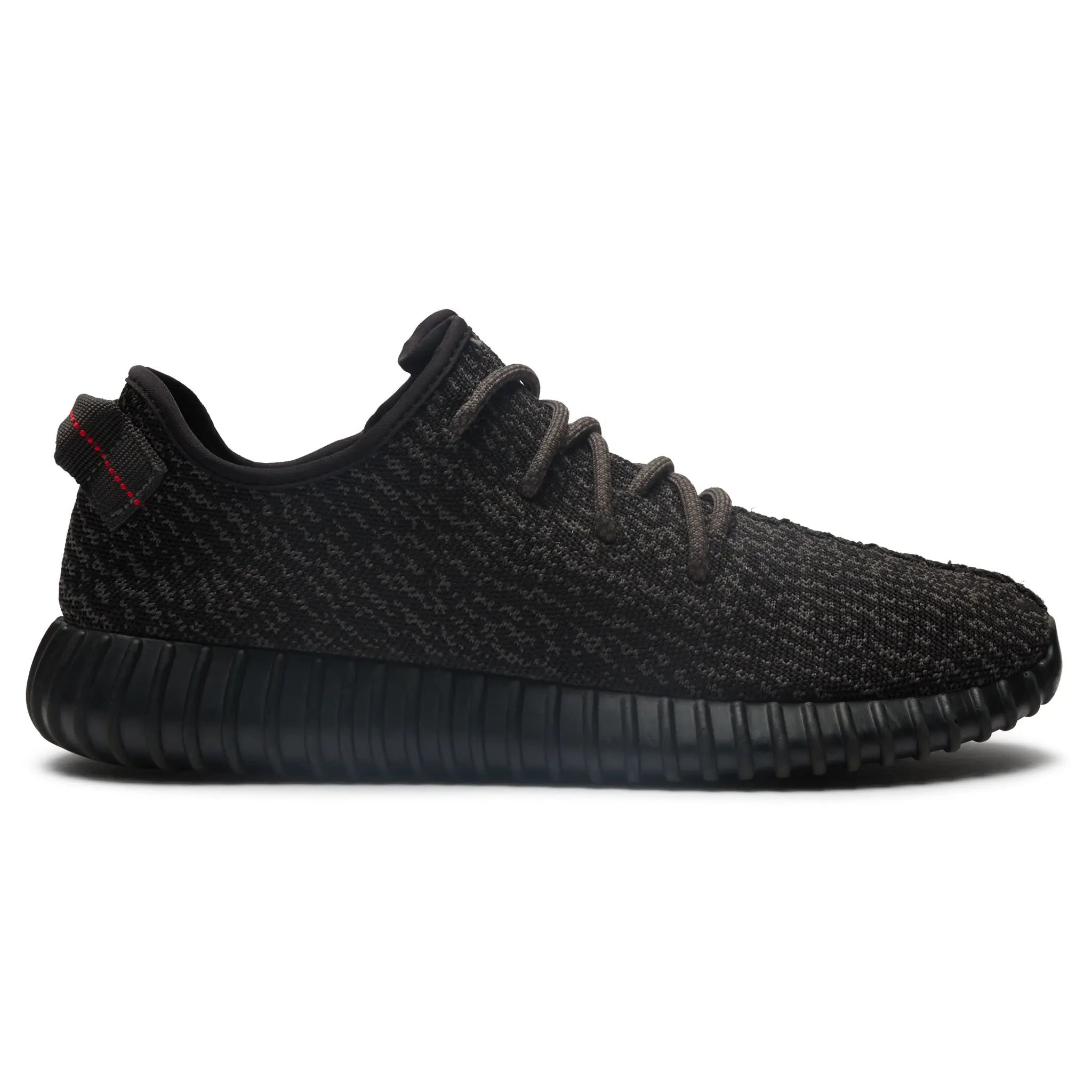 Side View of Preloved - Adidas Yeezy Boost 350 Pirate Black (2015) AQ2659